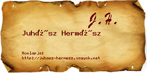 Juhász Hermész névjegykártya
